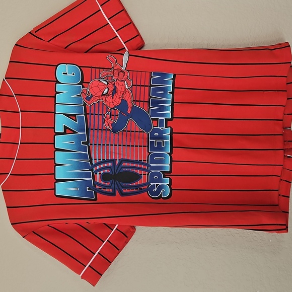 Marvel Spiderman Baseball Jersey Med. - Picture 4 of 5